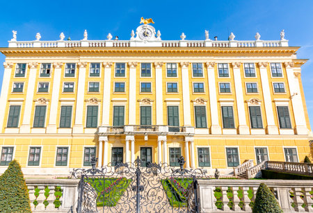 Schonbrunn palace and gardens in Vienna, Austriaのeditorial素材
