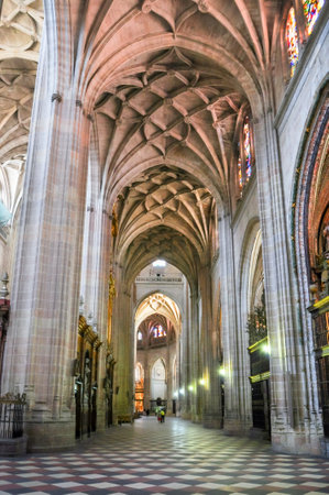 Segovia, Spain - June 2019: Segovia cathedral interiorsのeditorial素材