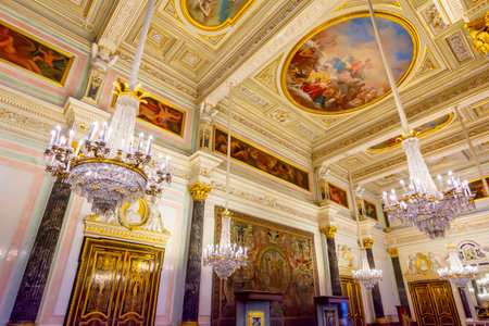 Saint Peterburg, Russia - April 2021: Hall of Leonardo da Vinci in Hermitage museumのeditorial素材