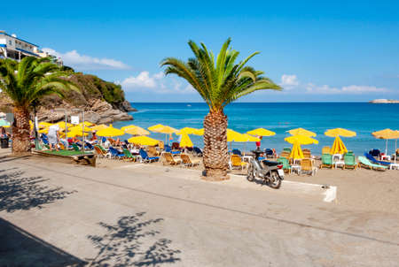 Beach in Bali village, north Crete, Greeceの写真素材