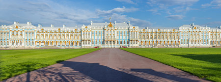 Catherine palace in Tsarskoe Selo (Pushkin), Saint Petersburg, Russiaのeditorial素材