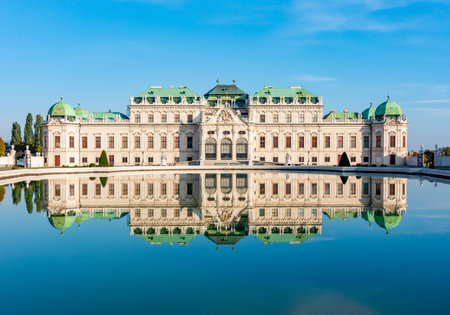 Upper Belvedere palace in Vienna, Austriaのeditorial素材