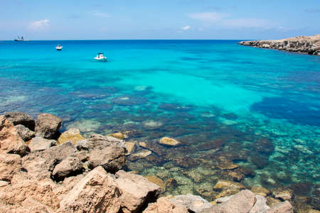 Crystal clear sea water in Protaras, Cyprus