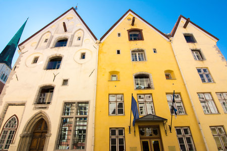 Tallinn old town architecture, Estoniaの写真素材