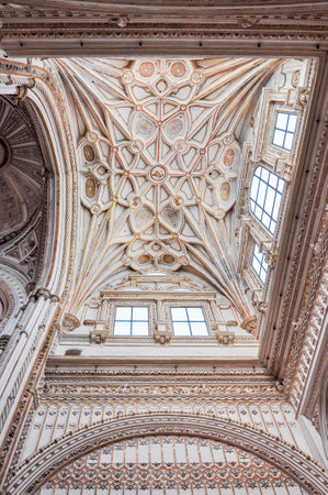 Interiors of Mezquita (Great Mosque of Cordoba) in Andalusia, Spainのeditorial素材