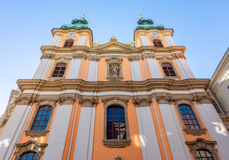 Church of St. Mary the Virgin of University church in Budapest, Hungaryのeditorial素材