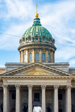 Kazan (Kazansky) cathedral on Nevsky prospekt, Saint Petersburg, Russiaの写真素材