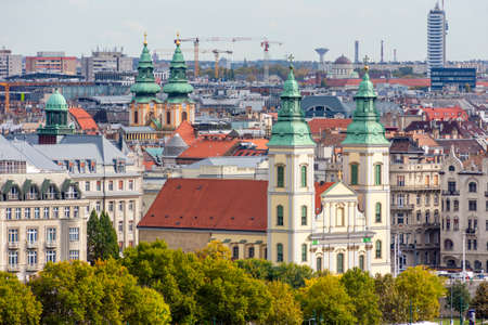 Mother church of Our Lady of Assumption in Budapest, Hungaryの写真素材
