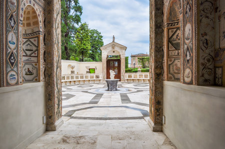 Vatican gardens in center of Romeのeditorial素材