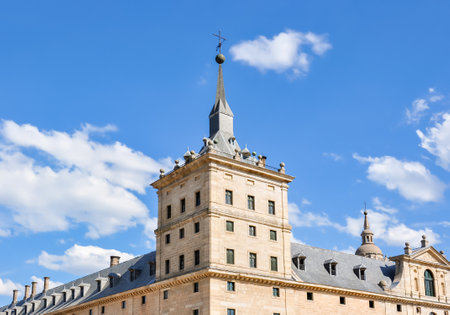 El Escorial Palace outside Madrid, Spainのeditorial素材