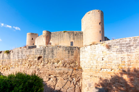 Bellver Castle, Mallorca, Balearic islands, Spainのeditorial素材