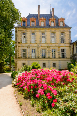 Fontainebleau palace (Chateau de Fontainebleau) and gardens outside Paris, Franceのeditorial素材