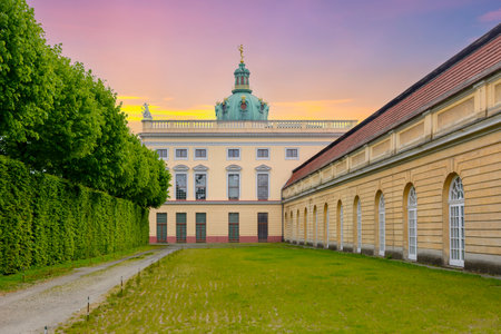 Charlottenburg palace and gardens in Berlin, Germanyのeditorial素材
