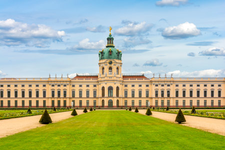 Charlottenburg palace and gardens in Berlin, Germanyのeditorial素材