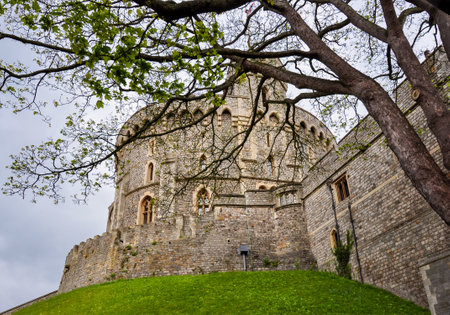 Round Tower of Windsor Castle, United Kingdomのeditorial素材