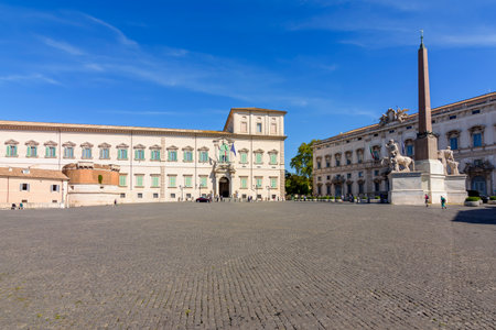 Quirinale palace in Rome, Italy (official residence of president of Italy)のeditorial素材