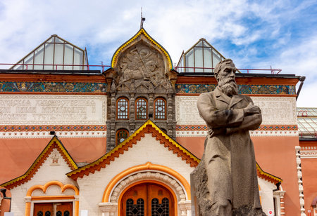 State Tretyakov art gallery in Moscow, Russiaのeditorial素材