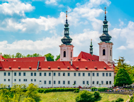 Strahov Monastery in Prague, Czech Republicのeditorial素材