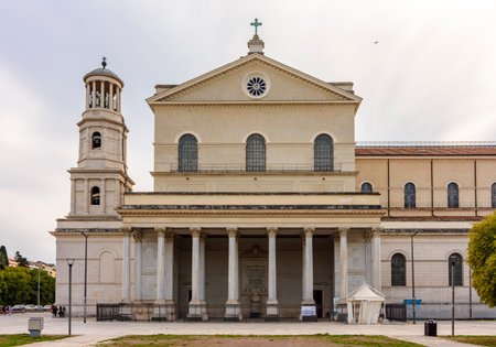 Basilica of Saint Paul outside Walls in Rome, Italyの写真素材