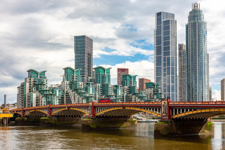 Vauxhall district in south London, UKの写真素材