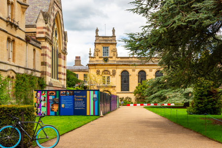 Oxford, UK - 05 May 2024: Trinity college of Oxford universityの写真素材