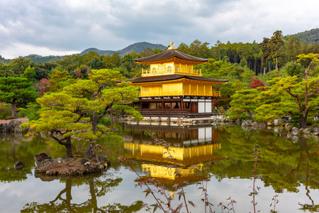Kinkaku-ji (Golden pavilion) - Zen Buddhist temple in autumn, Kyoto, Japan