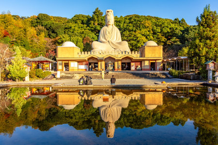 Kyoto, Japan - 25 November 2024: Ryozen Kannon - World War II memorial in Kyotoの写真素材