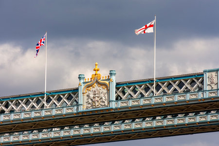 Tower bridge architecture in London, UK