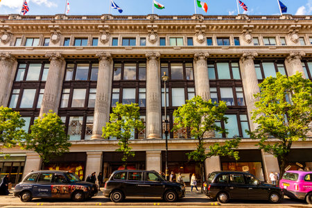 London, UK - Selfridges department store on Oxford street