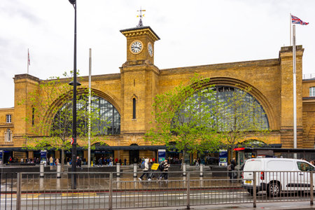 London, UK - 03 May 2024: King's Cross railway station in Camdenの写真素材