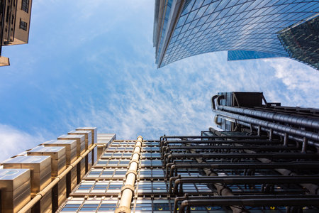 Skyscrapers in City of London, UK