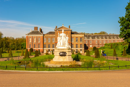 London, UK - 05 May 2024: Queen Victoria monument at Kensington palaceの写真素材