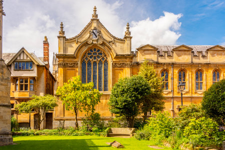 Medieval architecture in centre of Oxford, UKの写真素材