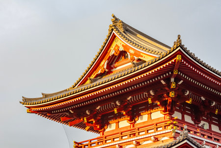 Hozomon gate of Senso-ji temple in Asakusa, Tokyo, Japan