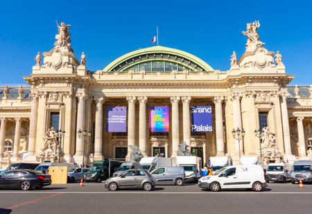 Paris, France - 01 April 2025: Great Palace (Grand Palais) on Champs Elyseesの写真素材