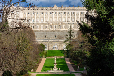 Royal Palace of Madrid in Spainの写真素材