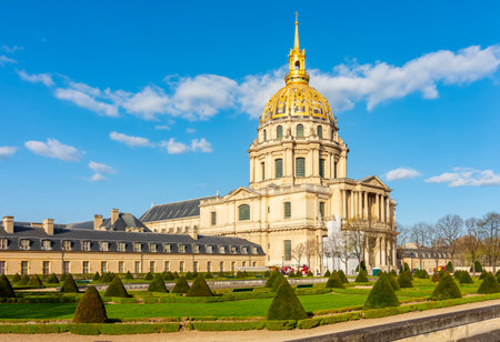 Les Invalides (National Residence of the Invalids) in Paris, Franceの写真素材