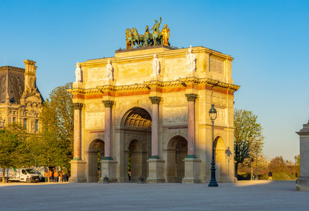 Carousel Arch of Triumph in Paris, Franceの写真素材