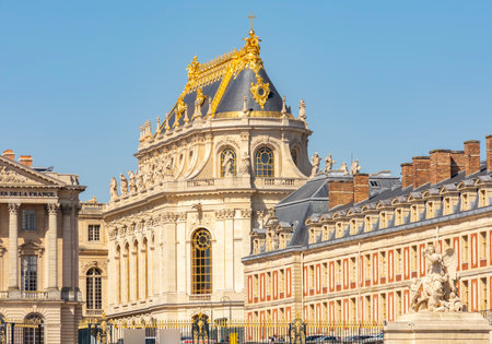 Royal chapel of Versailles palace, Paris suburbs, Franceの写真素材