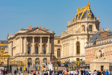 Versailles, France - 04 April 2025: Royal chapel of Versailles palaceの写真素材