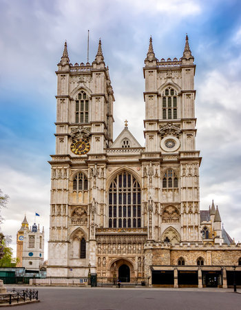 Westminster Abbey in London, United Kingdomの写真素材