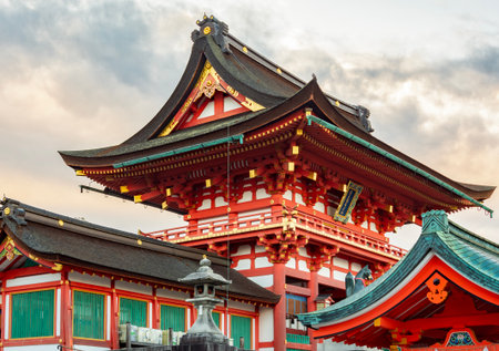 Fushimi Inari Taisha shrine in Kyoto, Japanの写真素材
