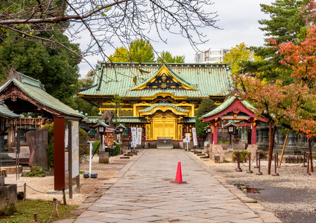 Toshogu Shrine in Ueno park, Tokyo, Japanの写真素材