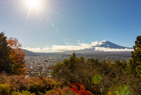 Mount Fuji - symbol of Japan in autumnの写真素材