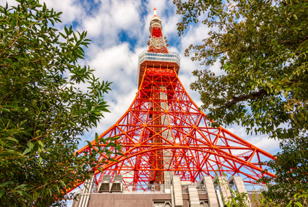 Tower in autumn, Minato district, Tokyo