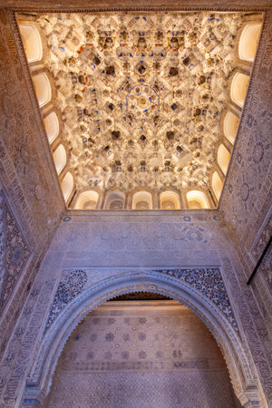 Hall of Kings in Nasrid palace in Alhambra, Granada, Spainの写真素材