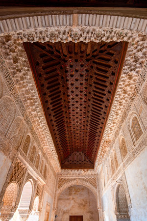 Royal Chamber of Generalife palace in Alhambra, Granada, Spainの写真素材