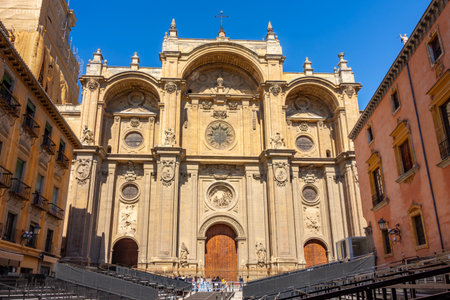 Granada cathedral of Incarnation (Catedral de Granada) in Andalusia, Spainの写真素材