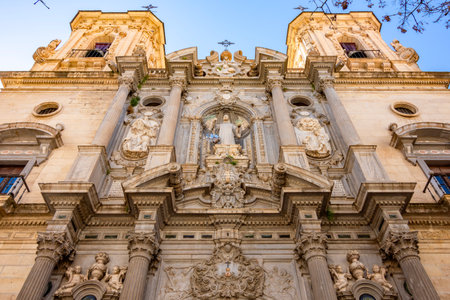 San Juan de Dios basilica in Granada, Spainの写真素材