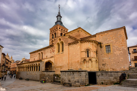 San Martin church built in 12th century, Segovia, Spainの写真素材